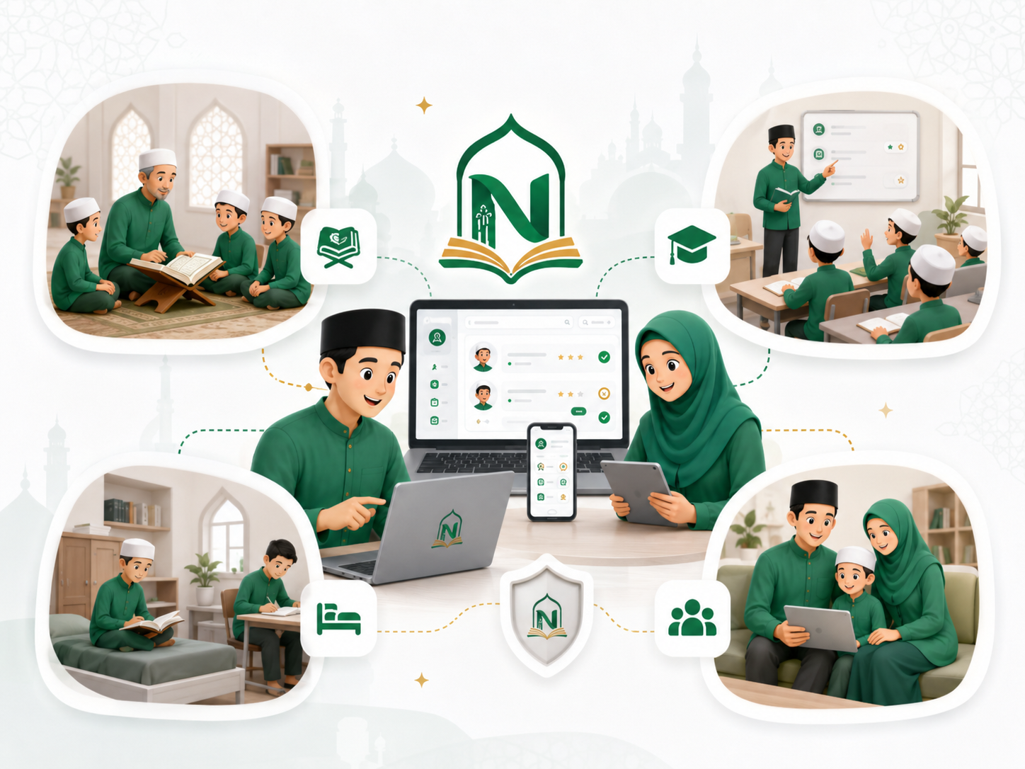 Ekosistem Nizamiya untuk sekolah, pesantren, asrama, dan wali santri